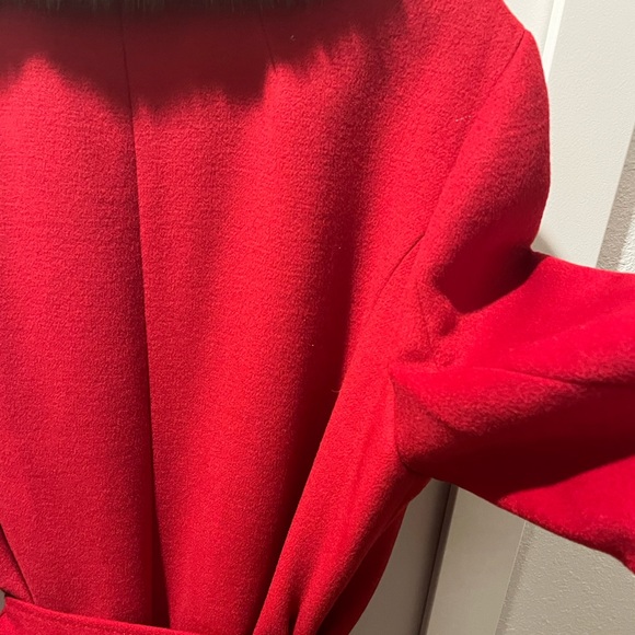 💲ON SALE💲TALBOTS NWT AUTHENTIC WOOL BLEND TAN FAUX FUR COLLAR CLASSIC COAT - Picture 17 of 17